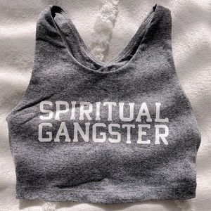 Spiritual Gangster cropped sports bra